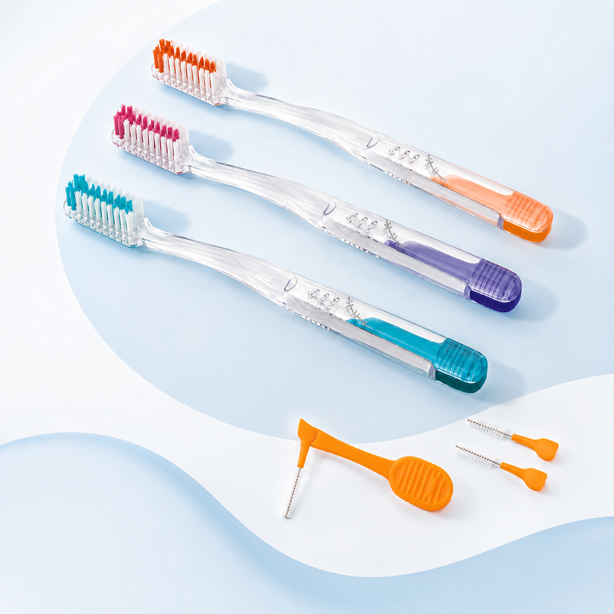 Cepillo dental CLINIC Twone para ortodoncia