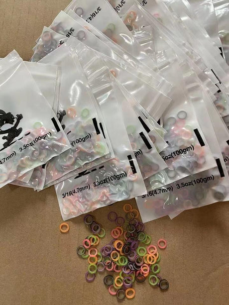 Ligas intraorales  SIN látex CoLoR x 10 BOLSAS