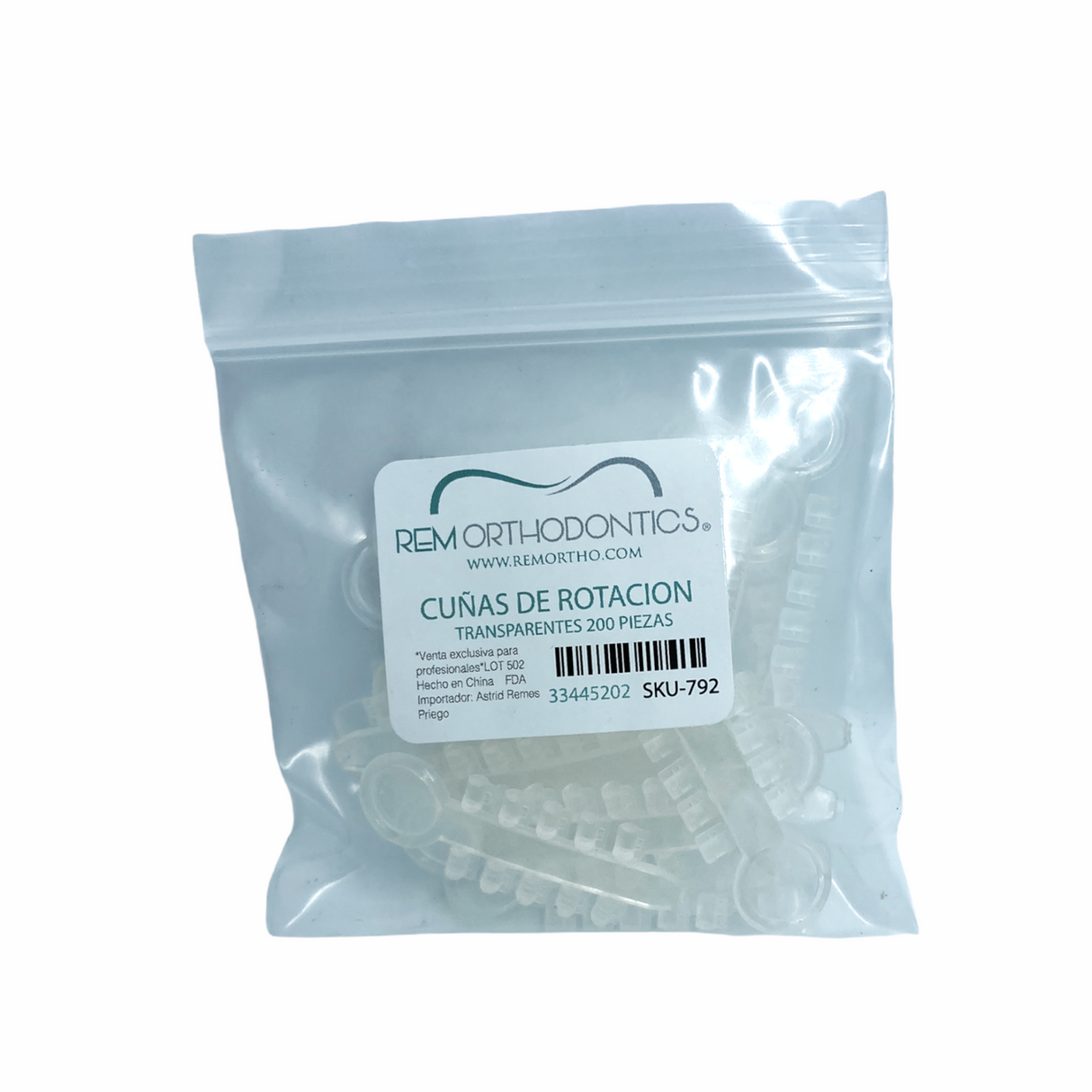 Cuñas de rotación paquete con 200 piezas