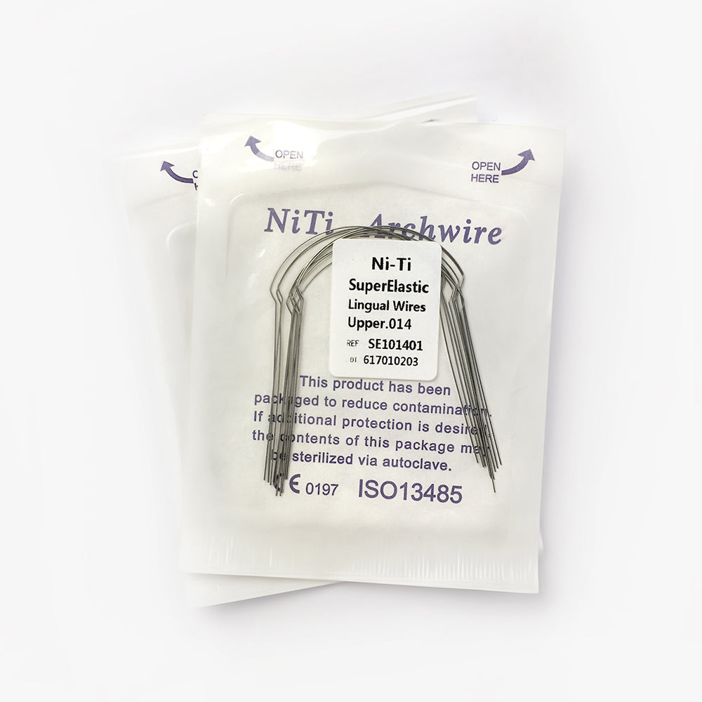 Arco Niti Redondo LINGUAL con 10 piezas