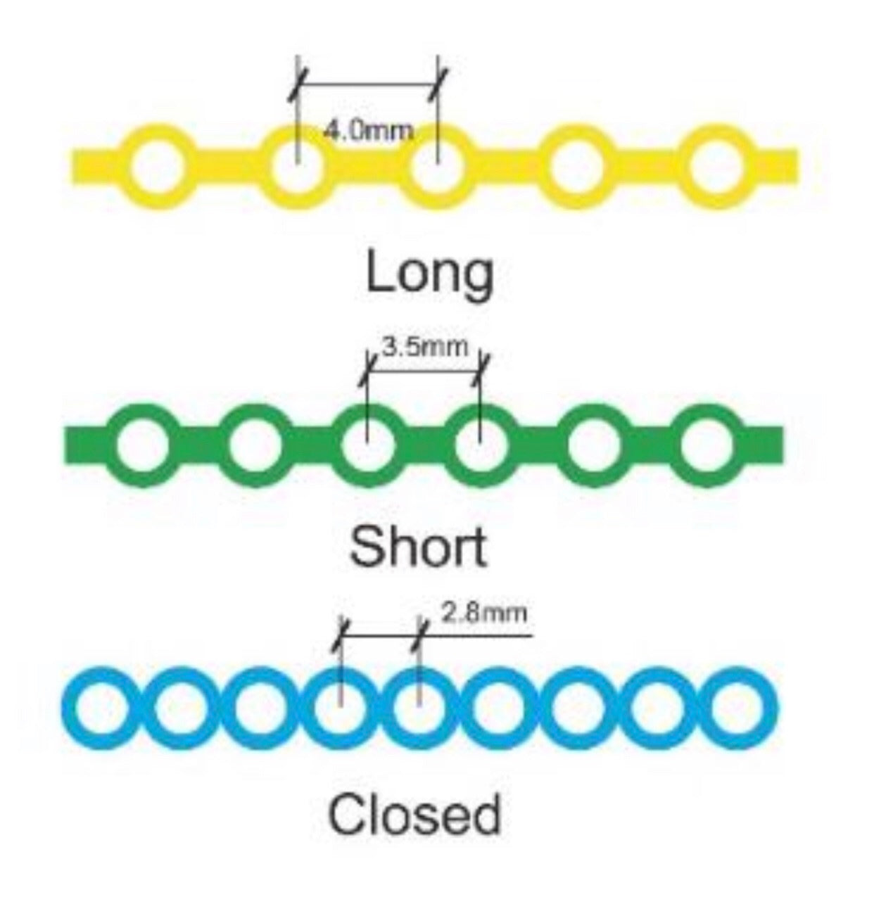 Cadena elástica 5 metros de colores REM