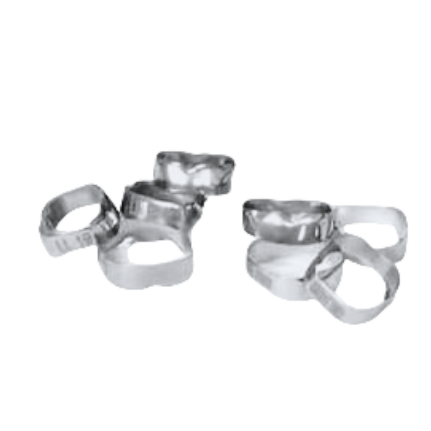 Bandas SIN TUBO Pre-formadas juego con 4