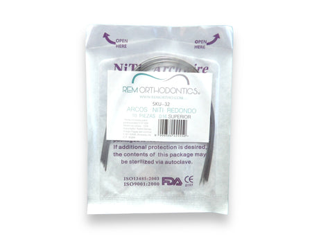 Arco Nitinol Redondo con 10 piezas