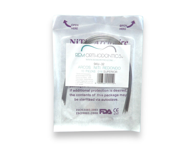 Arco Nitinol Redondo con 10 piezas