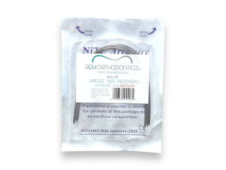 Arco Nitinol Redondo con 10 piezas