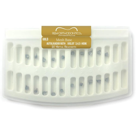 Brackets REM GOLD autoligado roth .22