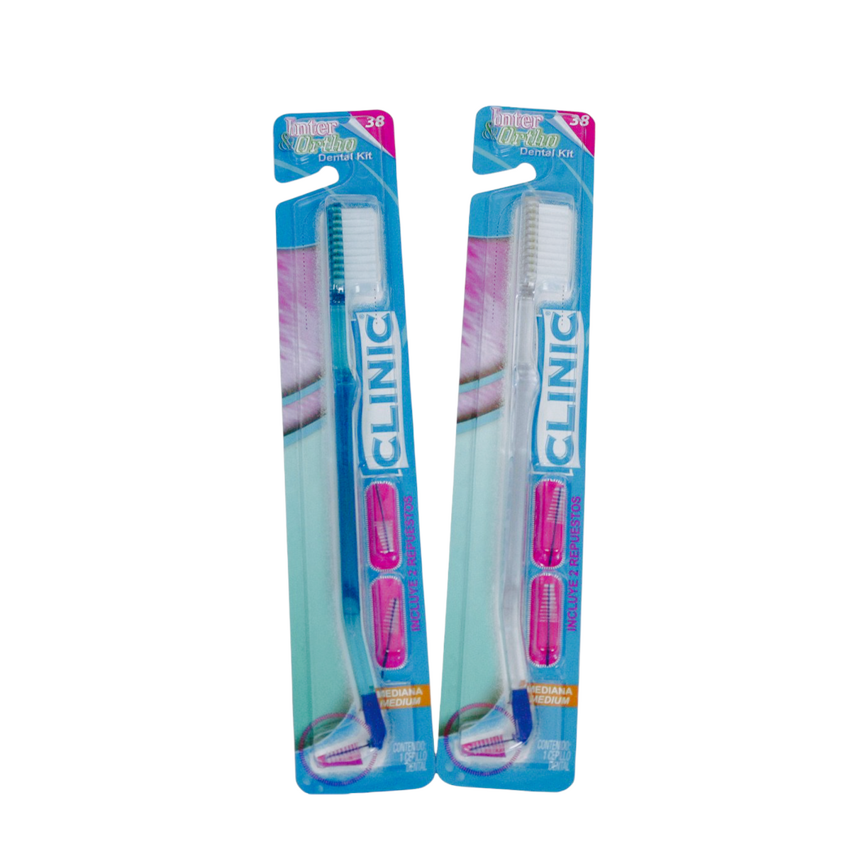 Cepillo dental Inter ortho + 2 cepillo interdental x 1 pieza